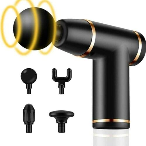 4 Heads Muscle Relaxing Deep Tissue Therapy Massagers Massage Percussion Massager Muscle Back Head Massager For Pain Relief