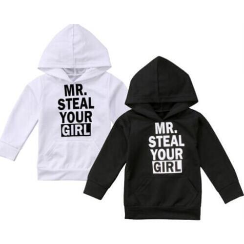 2018 Autumn Toddler Boy Girl Kids Long Sleeve Cotton Clothes Sweatshirt Pullover Size 3-7T