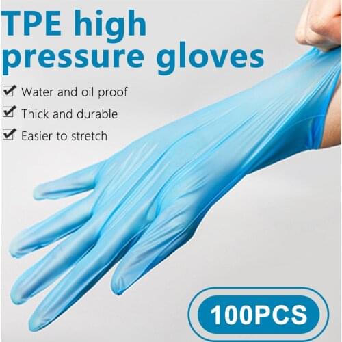 20/100 Pcs Eco-friendly Disposable Gloves Garden Household Kitchen Restaurant BBQ Clear Multi-functional Gloves Food Grade