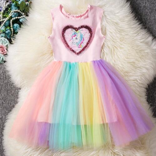 Girls Dress 2019 New Fashion Girls Clothes Children Wedding Dress Clothing Cute Sleeveless Girls Cartoon Princess Party Dress 3T