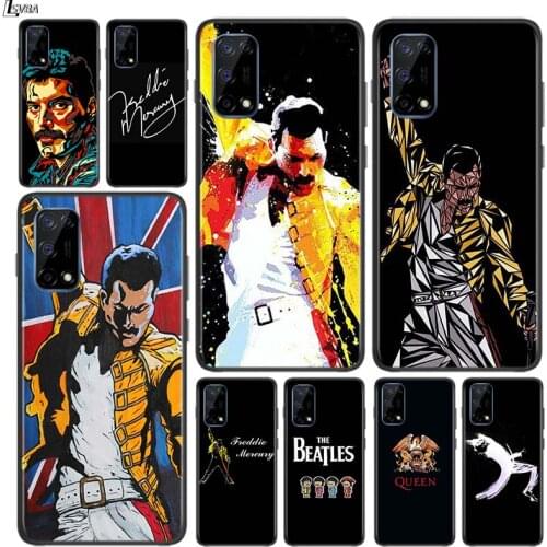 Queen Freddie Mercury for OPPO Realme V15 X5 X3 X50 X7 V5 C21 C17 C11 C3 C2 7 7i 6 6S 6i 5 3 2 Pro Soft Black Phone Case