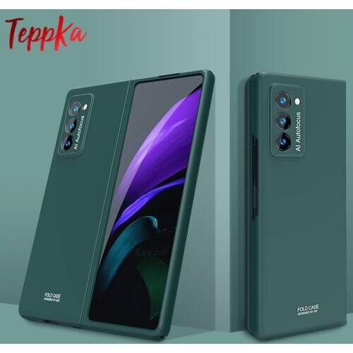 Luxury Case For Samsung galaxy Z Fold 2 Ultra Thin Case Skin Touch Matte Hard PC Protective Cover For Galaxy Z Fold 2 5G