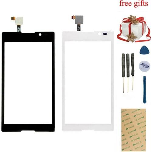 For Xperia C Dual S39H S39 C2304 C2305 Touch Screen Sensor Digitizer Glass Replacement