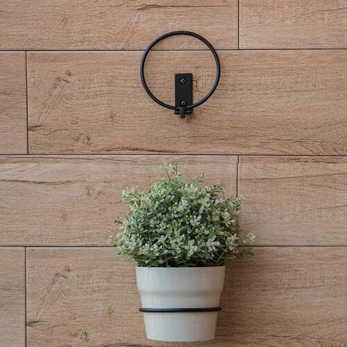 New 11cm Folding Flower Pot Trays Wall Mounted Planter Ring Pot Holder Flower Planter Holder Wall Bracket Balcony