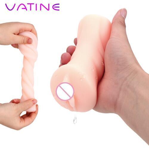 VATINE Male Masturbation Sex Toys for Men Male Aircraft Cup 4D Realistic Vagina Soft Tight Pussy Sex Products