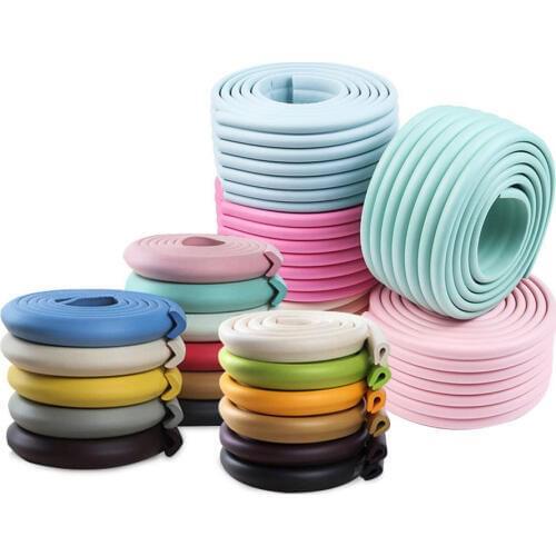 Anti-collision 2M Baby Safety Proof Furniture Children Corner Protector W/L Shape Baby Protection Table Bar Desk Bumper Strip