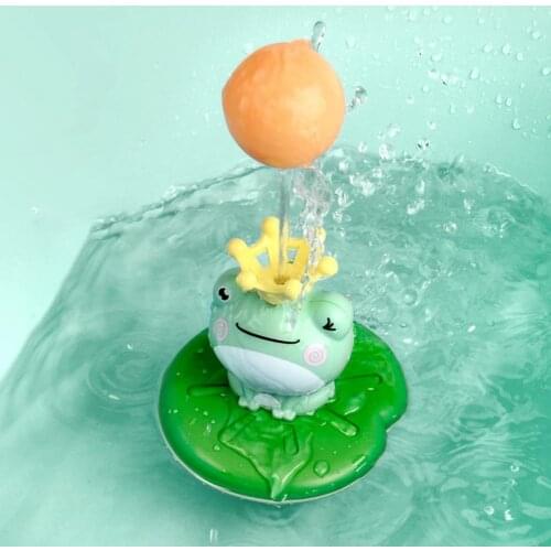 Bath Toy Cartoon Frog Shape Waterproof Durable Baby Water Spray Sprinkler Toy for Toddlers