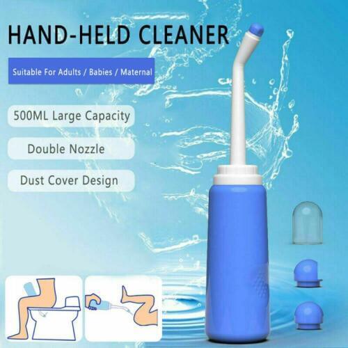 Women Bidet Handheld Travel Personal Toilet Spray Water Washer Hygiene Bottle 500ml