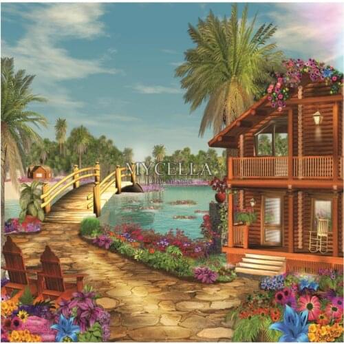 Landscape 5d Diy Diamond Painting Cartoon Island Dreams Diamond Embroidery Cross Stitch Full Mosaic Christmas gift Home Decor