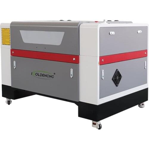 Co2 100w 6090 Gold Acrylic Glassbottle Woodboard Cutting Laser Engraving Machine