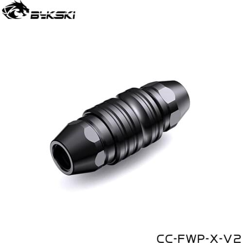 Bykski Double Sided Water Stop Valve Boutique Quick Cut Water Valve Rigid Pipe Water Cooling Fitting CC-FWP-X-V2