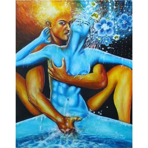 Sexy Love men and women full square round diamond painting cross stitch 5D DIYrhinestonemosaic embroidery New YearChristmas gift