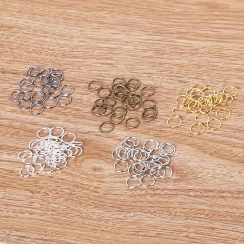 Free Shipping 0.7*5mm 200pcs/lot Alloy Single Loops Open Jump Rings Split Rings jewelry findings DIY fashion chains
