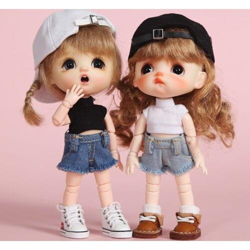 Ob11 baby clothes short jeans shorts pants GSC plain 1/12 BJD doll clothes trousers Doll accessories