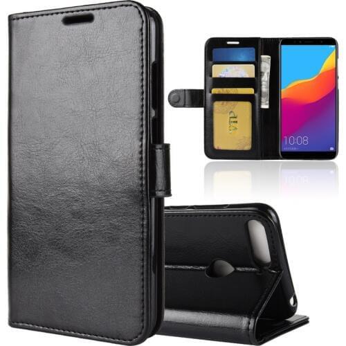 For Huawei Honor 6A Honor 7C Leather Case Card Holder Stand Wallet Leather Flip Cover For Huawei Honor 7A Pro Cover Phone Case