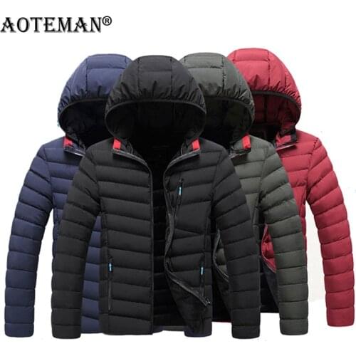 Winter Jackets Men Hooded Coats Warm Parkas Overalls Windbreaker Outwears Fashion Business Men Jacket Clothing Sport Coat LM114