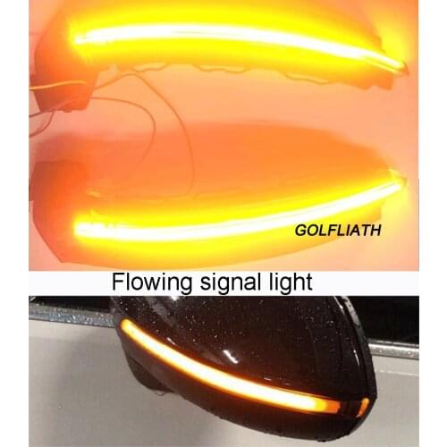 Golfliath tuning cars dynamic signal lights lamp flowing turning light for golf MK6 MK7 PASSAT b8 CC Audi A3 A6