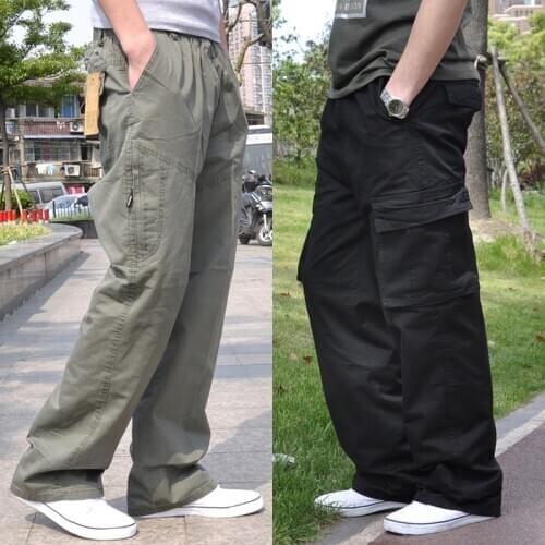 Men Harem tactica Pants brand 2020 summer Sagging cotton caigo pants men Trousers plus size sporting Mens Joggers Feet pants