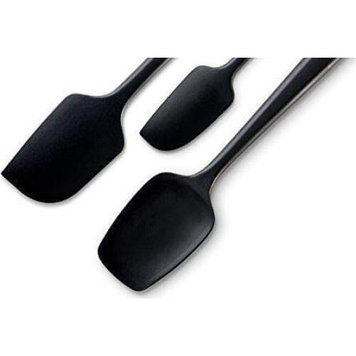 3-Piece Silicone Spatula Set 600°F Heat Resistant Non Stick Rubber Kitchen Spatulas for Cooking Baking Professional Grade red