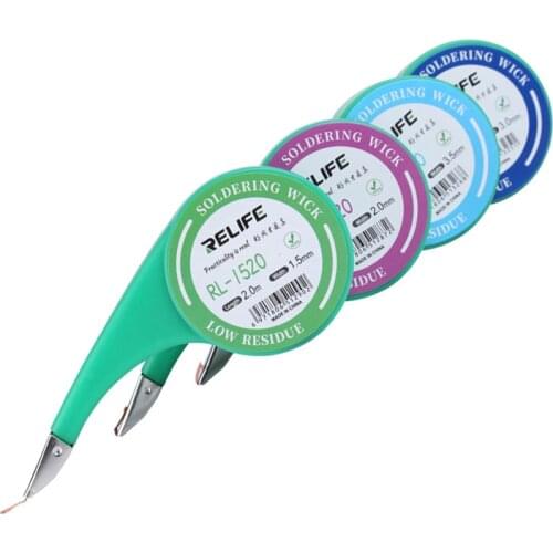 Tool Sets Weld Solder Remove Wick Wire 1.5mm 2mm 2.5mm 3mm 3.5mm Width 2.0M Length BGA Repair Tool