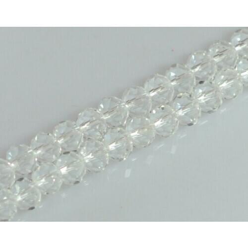 Dr34ce oval 4*6mm 1000pcs White Faceted Quartz Rondelle glass Beads Wholesale Bracelet DIY spacer hot Findings crystal