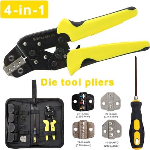 Terminals Ratchet Crimper Insulated Cable Connectors Terminals Crimping Tools Set Ratchet Crimper Hand Tools Accessories