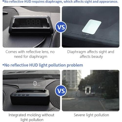 P82B Universal Car HUD Head-up Display HUD Projection Vehicle Information Display Speed Alert Diriving Distance