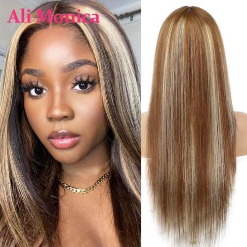 Swiss Lace Highlight Color 613 Lace Frontal Wig Glueless 13x4 Remy Straight Brazilian Hair Wigs for Women Human Hair 180 Density