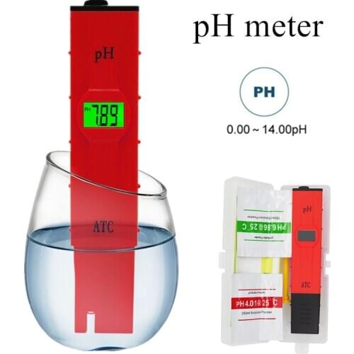 Ph meter tester with backlight detected Original Pocket Pen type monitor Drinking Water Quality Analysis