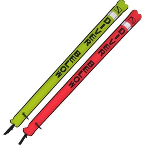 Scuba Diving Open Bottom Surface Marker Blowing Buoy Finger Spool Alloy Dive Reel and Double Ended Bolt Clip Swimming