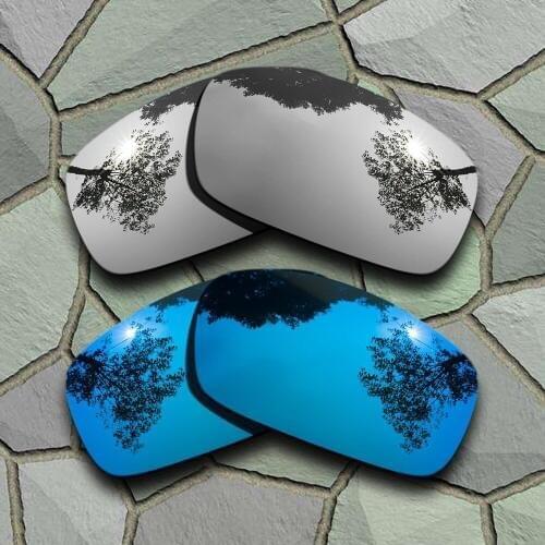 Chrome&Sky Blue Sunglasses Polarized Replacement Lenses for Oakley X Squared