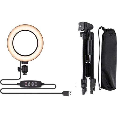 Portable Selfie Ring Light with Tripod Stand for Live Stream Video LED Ring Light with Phone Holder for YouTube Make up 423#2