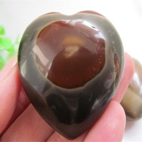 Natural Malagasy minerals marine stone , Marine heart, crystal heart