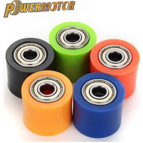 8mm 10mm Drive Chain Roller Pulley Wheel Slider Tensioner Wheel Guide For Street Bike Enduro Motorcycle Motocross ATV