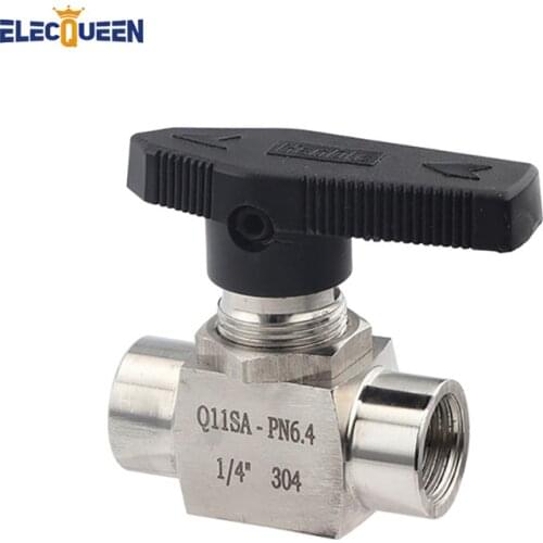 304 Stainless Hydro Flow Tube Ball Valve Quick Connect for Regulating Liquid Flow with Female Thread