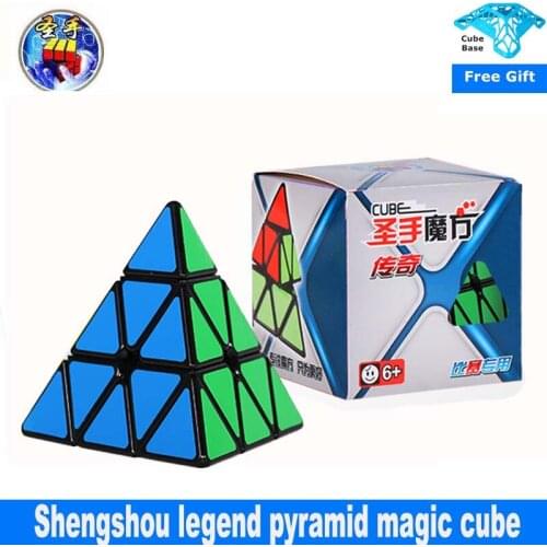 Shengshou legend S pyramid magic cube 3X3X3 Speed Puzzle game Speed Cube pyramid Professional Puzzle education toys for children