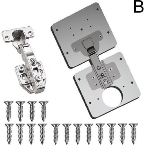 Steel Hinge Repair Plate Scharnier-Reparaturplatte Hinges Damper Buffer Soft Close Kitchen Cupboard Furniture Full/Emb