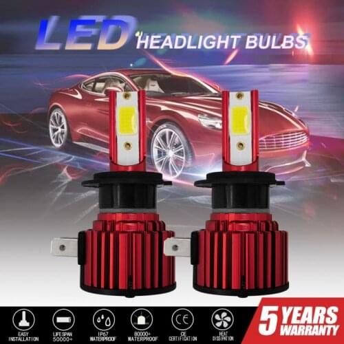 LED Car Lights Bulbs H8 H9 H11 H7 Head Lamps Kit 9005 HB3 9006 90W 12000LM Auto LED Fog Lamps Head Light Blue High Power 8000K