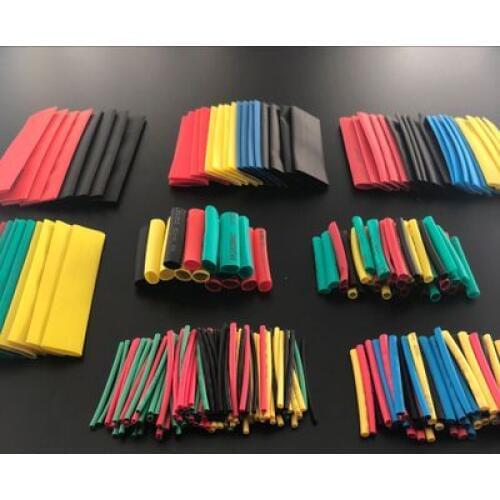 328PCS/lot Heat Shrinkable tube termoretractil PVC Insulation Shrink Assortment Polyolefin Ratio 2:1 Wrap Wire Cable Sleeve Kit