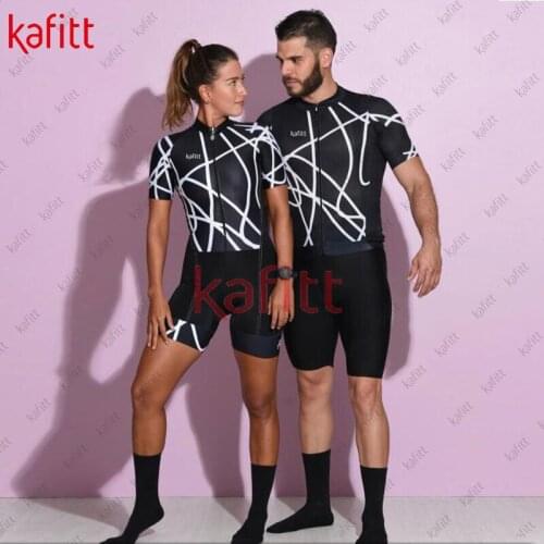 Kafitt Triathlon Roupas Femininas Conjuntos Cycling Tights Mens Jerseys Black Cycling Clothes Couples Wear The Same Jumpsuit