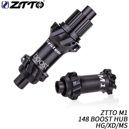 ZTTO M1 MTB Straightpull BOOST 148 Hub Ultralight 28 Hole 54T Ratchet HG XD MS Core 12 speed Thru Axle 28h Bicycle Hub