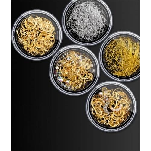 1 PC mix shape Nail Stone Rivet Nail Rhinestone Irregular Beads Nails Art Decorations DIY UV Gel metal decoration