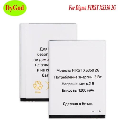 DyGod 1200mAh For Digma FIRST XS350 2G Battery Replacement For Digma FIRST XS350 2G Batteries Bateria Smart Phone