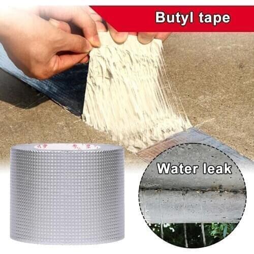 Aluminum Foil Butyl Rubber Tape Self Adhesive Waterproof Magic Water Pipe Repair Caulking Super Fix Duct Tape Tools Repair Tape