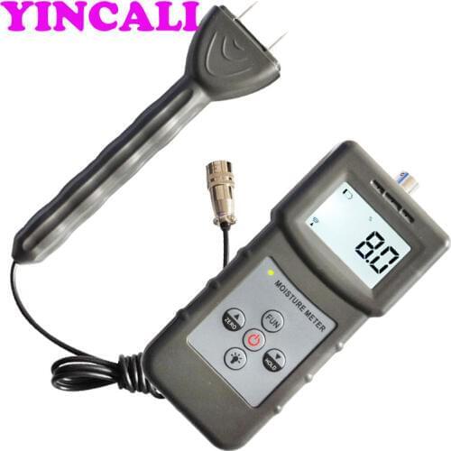 Inductive Moisture Meter MS360 High Resolution for Wood Timber Paper Bamboo Carton Concrete Textile Moisture Analyzer