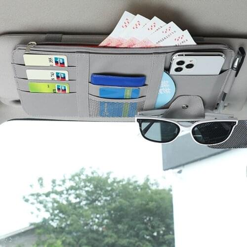 Car Storage Holder Card Holder Sunshade Bag For Hyundai Tucson Elantra Creta IX25 IX35 Sonata Solaris Santa Accent Creta Azera