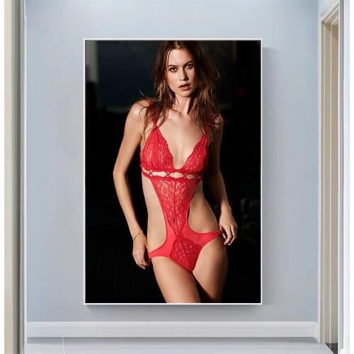 Behati Prinsloo Sexy Model Pretty Girl Swimsuit Pose Wall Silk Cloth HD Poster Art Home Decoration Gift