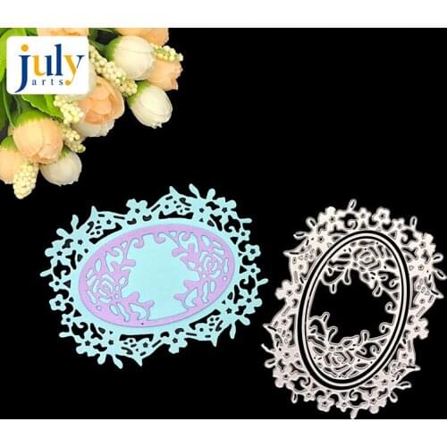 Julyarts Silver Etching Snowflake Dies Lace Edge Flower Mirror Metal Scrapbooking Tools New Stencils Scrapbooking Paper Cut