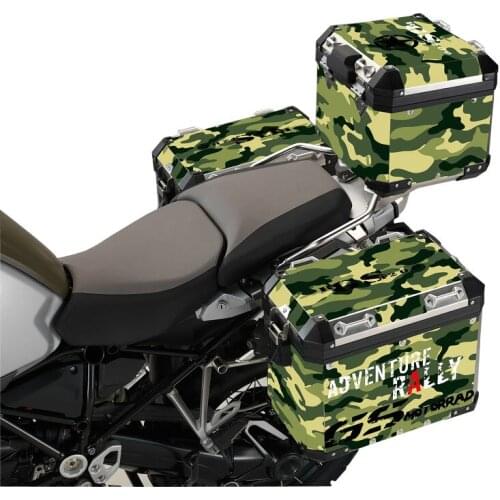 Camouflage motorcycle adventure racing tail box stickers are global For BMW R1200GS F800GS F700GS