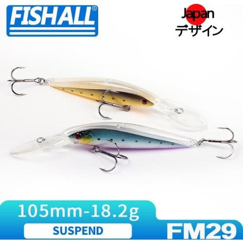 Kuwase 105SP Long Casting 105mm 18.2g Hard Plastic Wobbler SuspendBait For Bass Pike